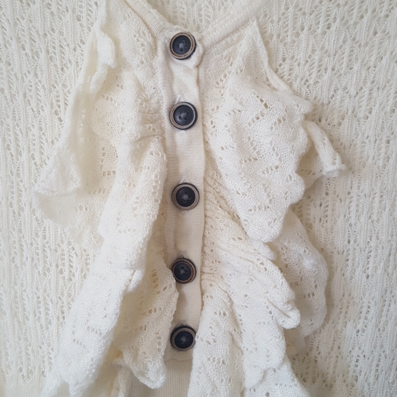 Free People Knit Ruffle Top - Picture 2 of 4